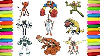 Ben 10 Aliens Coloring Book Episode 3