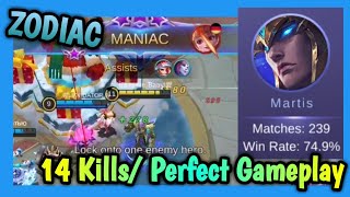 Martis Buff? Zodiac Skin I Mean? Best Build & Emblem Set |Mobile Legends: Bang Bang