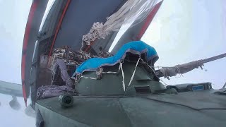 Десантирование и захват полевого аэродрома в ходе полкового учения с псковским соединением ВДВ