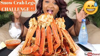 SEAFOOD BOIL MUKBANG , SNOW CRAB LEGS CHALLENGE  , Bloveslife Seafood Sauce