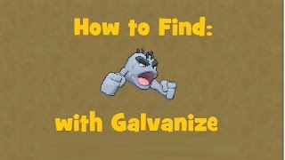 How to find: Alolan Geodude with Galvanize