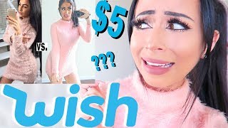 WISH SHOPPING FOR THE FIRST TIME! (a mess lol)