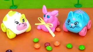 Видео для детей. Поделки из пластилина: зайчик