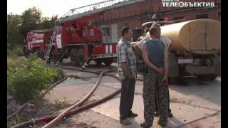 Крупный пожар на энгельсском предприятии