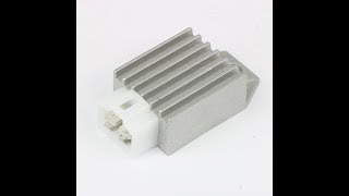 Реле-регулятор напряжения (зарядки) на двигатель GY6 150cc 157QMJ, видеообзор