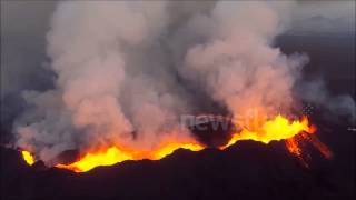 Drone captured Holuhraun volcano
