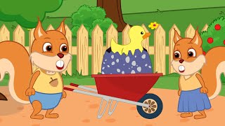 Famille d'Écureuil - Le Petit Canard Est Né Vidéos Animé 2020 en Français 13+