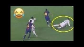 ميسي يثير غضب راموس ويهينه بمهاراته | HD