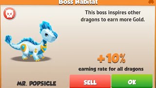❤ How to get BOSS DRAGON. Dragon Mania Legends. MR.POPSICLE dragon hatched.