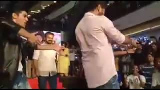 Prabhudeva dancing performance @ deviL promo in kochi with Kunchacko boban