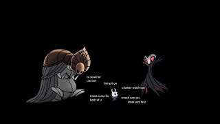 Grimm & the Pantheons. A cool new band name in Hollow Knight