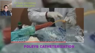 Male catheter insertion 
पेशाब की नलकी डालना।Foleys catheter insertion.Retention of urine.