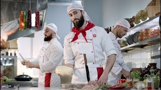 Сосиски "З шинкою та сулугуні" від "Майстрів Смачного Життя" - "М'ясна Гільдія"