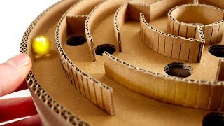 How to Make Genius Maze Game from Cardboard at Home