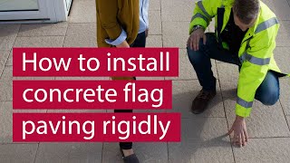 How to Install Concrete Flag Paving Rigidly | Commercial Paving | Marshalls