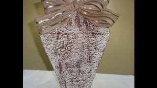 VASO FEITO COM CAIXA DE LEITE