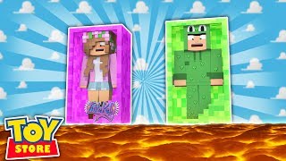 FLOOR IS LAVA IN THE TOYSTORE! Minecraft Little Kelly