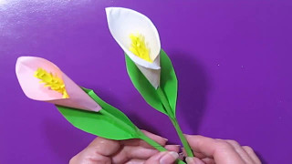Цветы Из Бумаги Каллы Лилии. DIY ПОЛЕЗНЫЕ СОВЕТЫ ХОЗЯЙКАМ