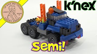 K'Nex City Rides Semi Truck Construction Building Set