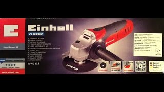 УШМ/Болгарка Einhell TC-AG 125 Обзор(Углошлифовальная  Машина Энхель 125)Ч.1