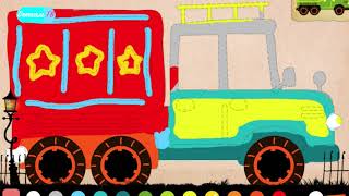Мультик про грузовик. Красим машинки. Ok google машинки
