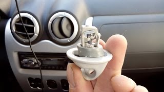 Снятие солнцезащитных козырьков на машине Рено Логан/Renault Logan
