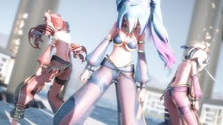 【MMD】Miku Teto IA【[A] ddiction】