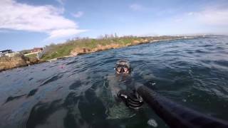 Ловля бычков, Одесса, Черное Море 24.04.2016