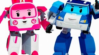 РОБОКАР ПОЛИ ИГРУШКИ Видео про машинки   Робокар Поли  Kinder   for kids  Дед Мороз