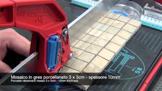 Cutting mosaic and glass with manual tile cutter