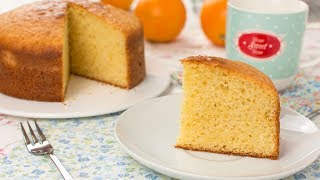 BIZCOCHO Esponjoso de NARANJA muy Fácil de hacer | Truco para que suba y quede alto y jugoso