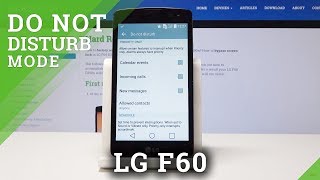 How to Enable Do Not Disturb Mode in LG F60 - Personalize Silent Mode