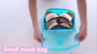 6 PCS Travel Storage Bag Set For Clothes Tidy Organizer Wardrobe Suitcase Pouch Travel Organizer Bag