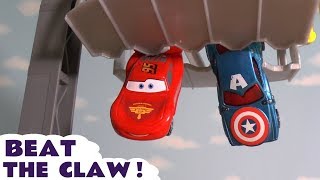 Disney Cars Toys McQueen claw race with Hot Wheels Hulk, PJ Masks and the funny Funlings TT4U