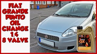 FIAT GRANDE PUNTO 1.4 OIL CHANGE