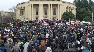 ქუთაისში ნამახვან-ჰესის მშენებლობის წინააღმდეგ საპროტესტო აქცია გაიმართა - ვიდეო