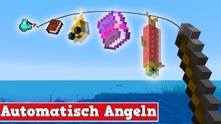 Wie baut man eine automatische AFK Fischfarm in Minecraft | Minecraft Fischfarm Bauen Deutsch