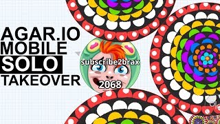 Agar.io Mobile - CRAZY SOLO TAKEOVERS (Agar.io Mobile Gameplay)