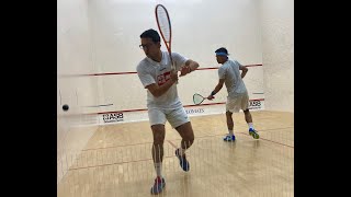 7-#1s Karim Ibrahim [EGY](St. Lawrence) def. Sanjay Jeeva [BEL] (F&M) 0-11, 11-4, 11-2, 10-12, 11-5