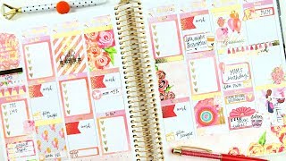 Plan with Me! Bright Summer Birthday ft. Planning World