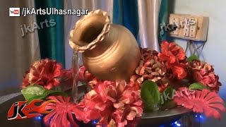 DIY How to make waterfall  | Easy TableTop Water Fountain | JK Arts 399
