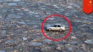 Китаец поехал через реку по льду, чтобы не платить за проезд