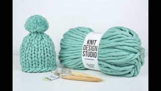Шапка из толстой пряжи. Как вязать шапку на круговых спицах ✂️