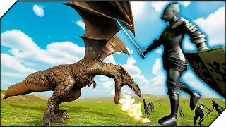 ОГРОМНЫЙ ДРАКОН ПРОТИВ РЫЦАРЕЙ -  Игра Beast Battle Simulator