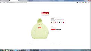 12/7 Supreme Box Logo Hoodie Copping Manual F/W 2017