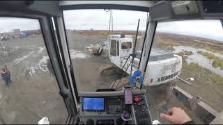 Автокран. Попытка перевезти Liebherr 934. Разборка двигателя фена. Ищу  блокировки. POV autocrane