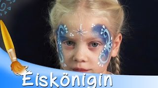 Kinderschminken Eiskönigin Gesicht Tutorial  ||  HD