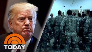 President Donald Trump Signs Order Sending Military To US-Mexico Border | TODAY