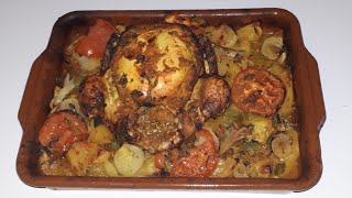 دجاج وبطاطا في فرن بتتبيلة رائعة على طريقتي/POULET aux POMME de terre au four