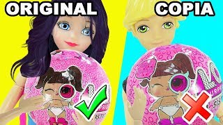 LOL Under Wraps FALSA vs ORIGINAL | Marinette y Adrien descubren una LOL Falsa.